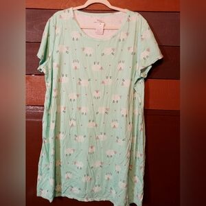 Like New Secret Treasures 2X/3X (20-24) Adorable blue Sheep Nightshirt